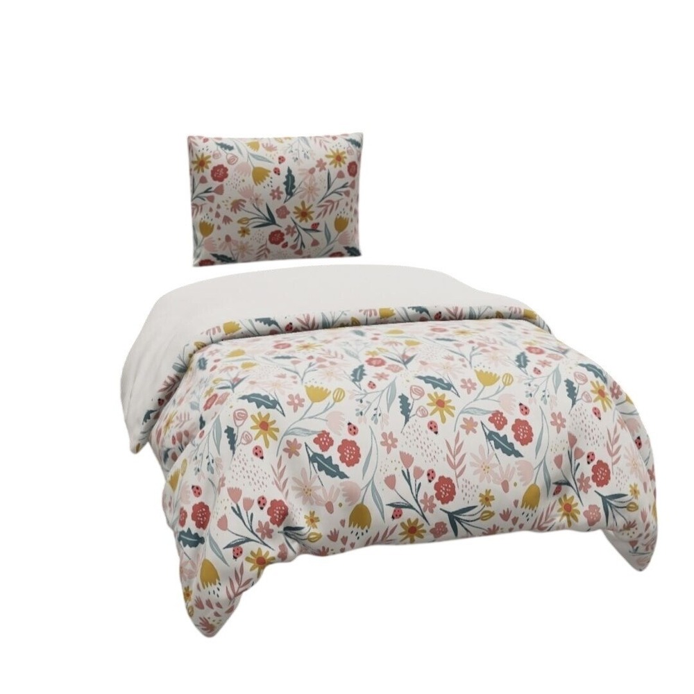 Pillowfort Twin Floral Duvet Cover No Pillow Sham Included